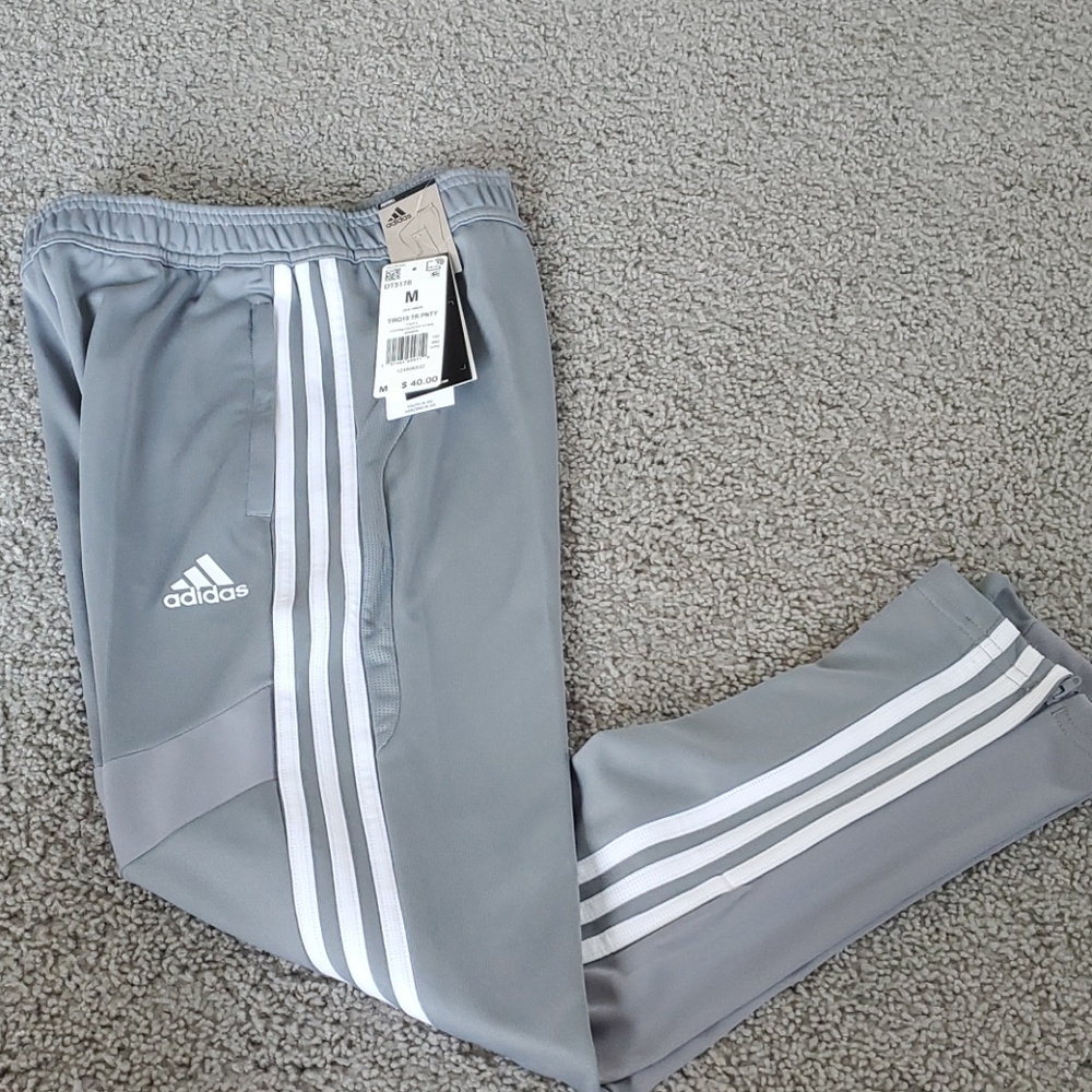 Gray adidas pants